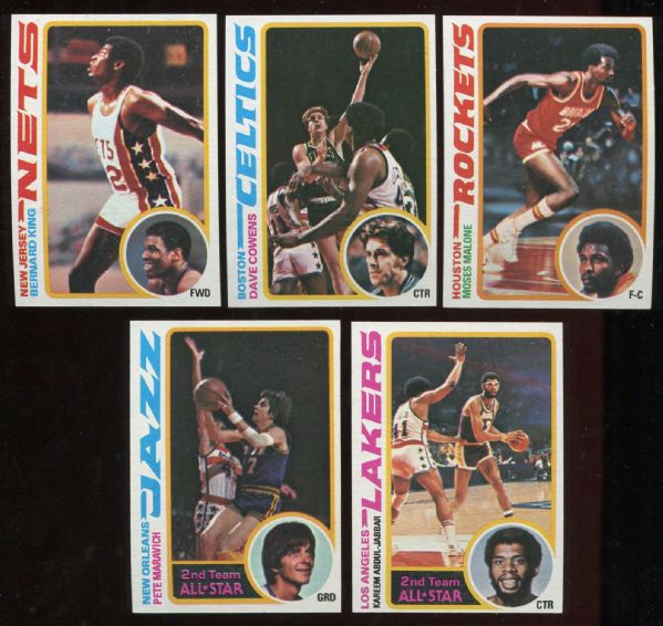 1978 Topps Basketball Complete High Grade Set