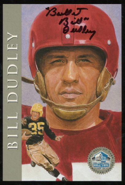 1998 Hall of Fame Platinum Signature Series Signed Postcard - Bill Dudley