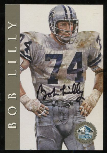 1998 Hall of Fame Platinum Signature Series Signed Postcard - Bob Lilly