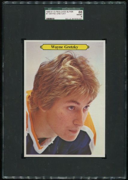 1980-81 O-Pee-Chee Super #7 Wayne Gretzky SGC 88