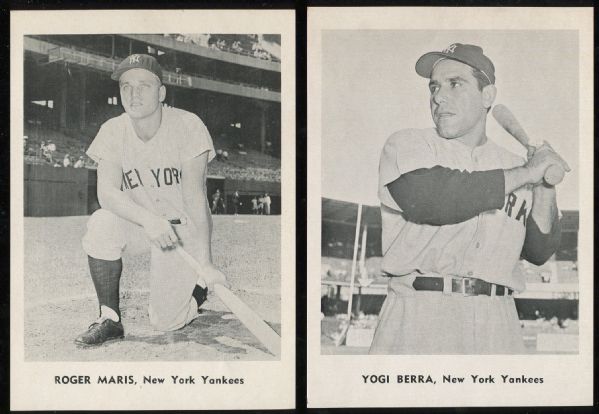 1961 New York Yankees Picture Pack Lot of 12 with Mantle