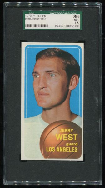 1970-71 Topps #160 Jerry West SGC 86