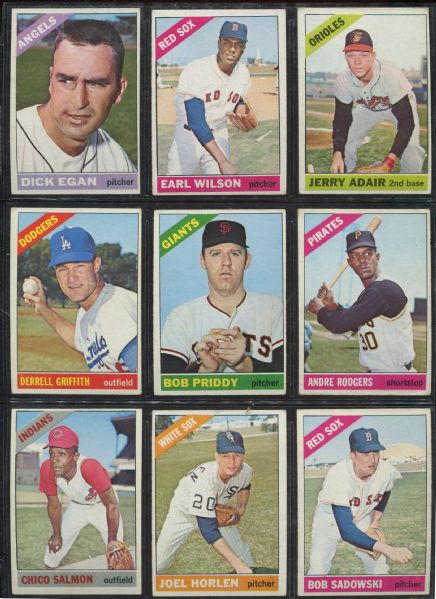 1966 Topps Lot of 9 Different High Numbers