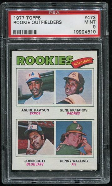 1977 Topps #473 Andre Dawson Rookie PSA 9