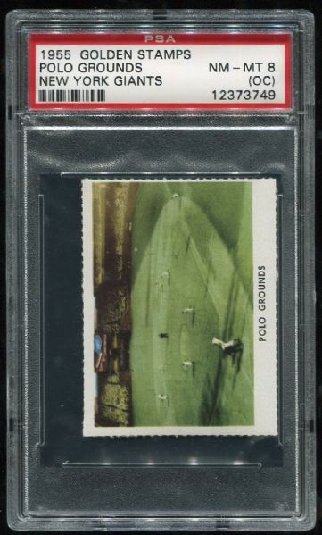 1955 Golden Stamps Polo Grounds PSA 8 OC