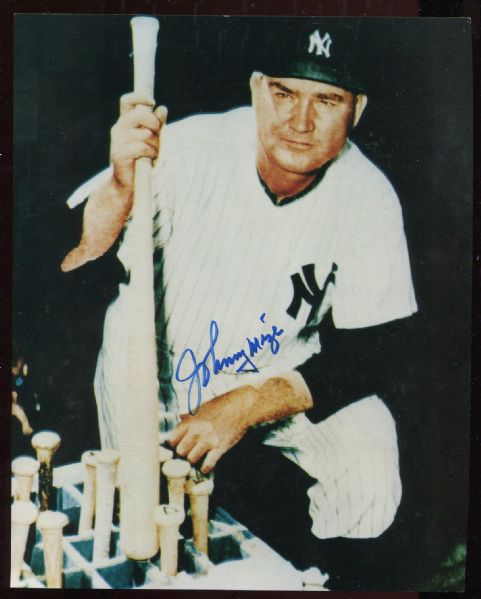 Johnny Mize Autographed 8x10 Photo