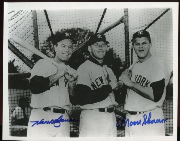 Hank Bauer & Bill Moose Skowron Autographed 8x10 Photo