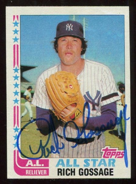 1978 Topps #2 Sparky Lyle & 1982 Topps #557 Goose Gossage Lot of 2 Signed JSA Authentic