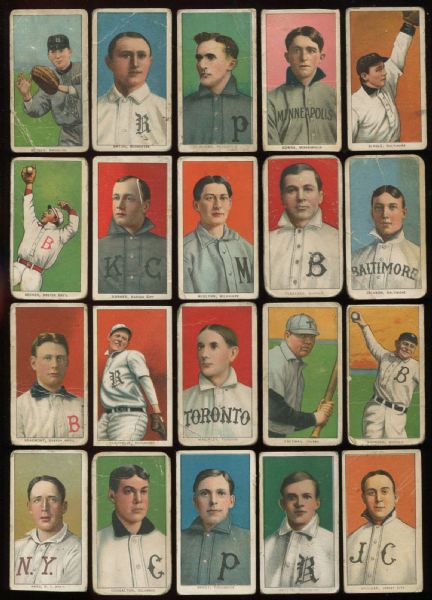 1909-11 T206 Piedmont & Sweet Caporal Lot of 100 Different