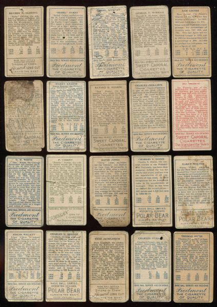 1911 T205 Lot of 50 (48 Different)