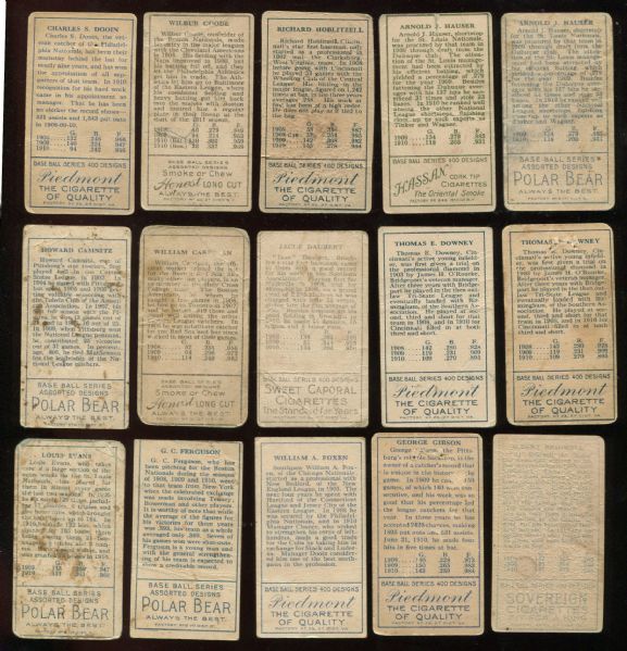 1911 T205 Lot of 50 (48 Different)