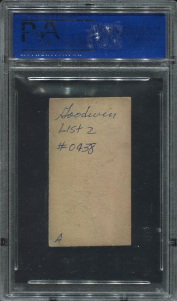 1887 N172 Old Judge Fido Baldwin PSA 5 MK