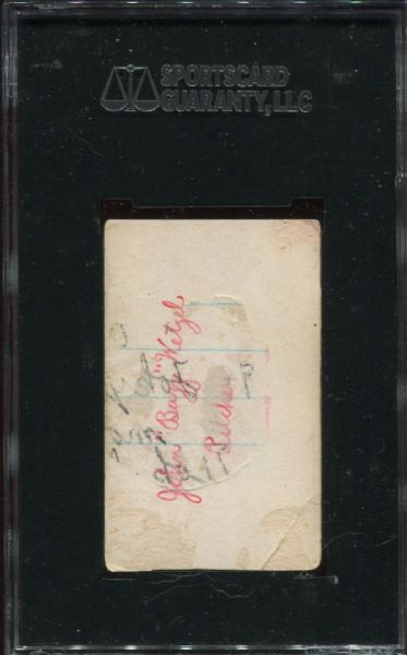 1933 Zeenut PCL Wetzel Without Coupon SGC 10