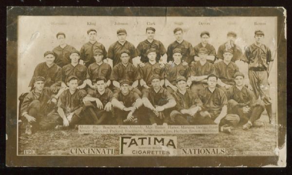 1913 T200 Fatima Cigarettes Cincinnati Nationals 