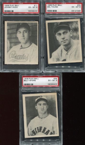 1939 Playball Lot of 5 Different PSA 5 & 6