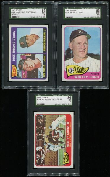 1965 Topps Complete Set with PSA 7 Mickey Mantle