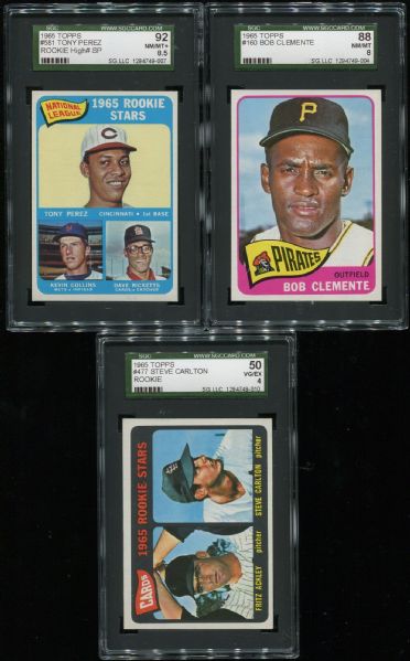 1965 Topps Complete Set with PSA 7 Mickey Mantle