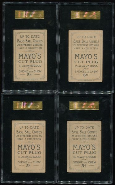 1900 T203 Mayo Baseball Comics Partial SGC Graded Set (12/25)