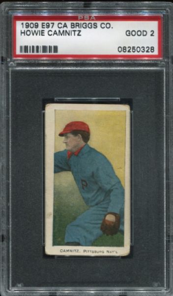 1909 E97 CA Briggs Co. Howie Camnitz PSA 2