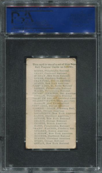 1911 E94 Close Candy Earl Moore PSA 1