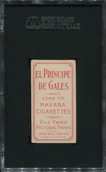 1909-11 T206 El Principe de Gales Harry Krause Portrait SGC 40