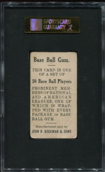 1909 E92 Dockman & Sons Gum Sherry Magee SGC 20