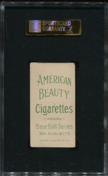 1909-11 T206 American Beauty Lefty Leifield Batting SGC 40