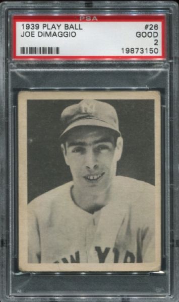 1939 Playball #26 Joe DiMaggio PSA 2