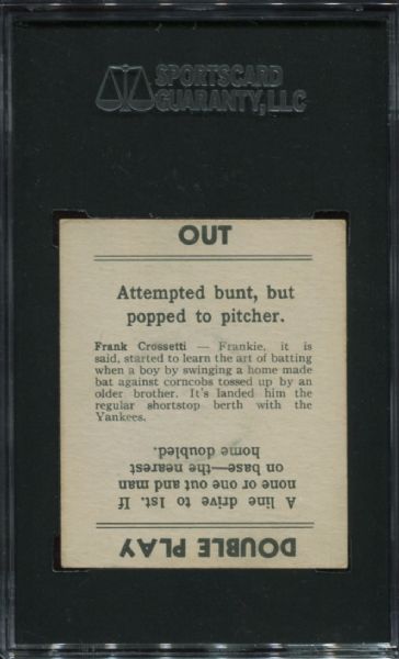 1936 Goudey Frank Crosetti SGC 60