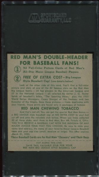 1952 Redman Tobacco NL-20 Enos Slaughter SGC 84