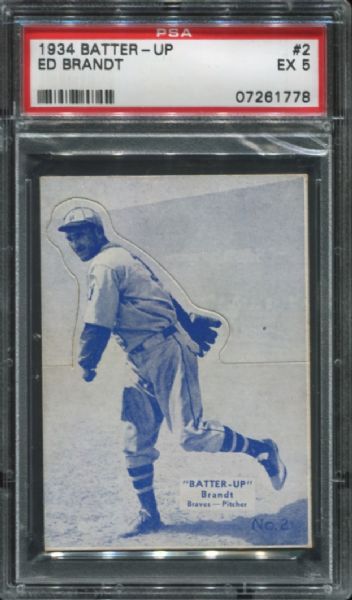 1934 Batter-Up #2 Ed Brandt PSA 5