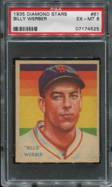 1934-36 Diamond Stars #61 Billy Werber PSA 6