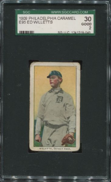 1909 E95 Philadelphia Caramel Ed Willetts SGC 30