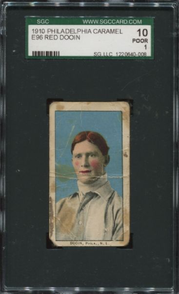 1910 E96 Philadelphia Caramel Red Dooin SGC 10