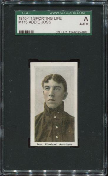 1910-11 M116 Sporting Life Addie Joss SGC Authentic