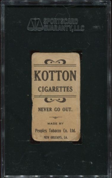 1911-16 T216 Kotton Cigarettes Jack Knight SGC 10