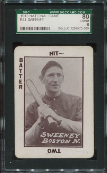 1913 National Game Bill Sweeney SGC 80