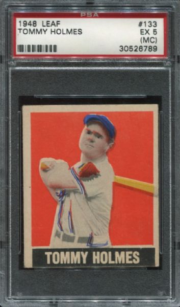 1948-49 Leaf Gum #133 Tommy Holmes Short Print PSA 5 MC