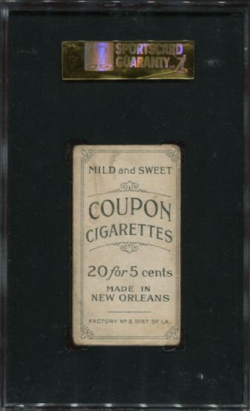 1914 T213 Coupon Cigarettes Tris Speaker SGC 40