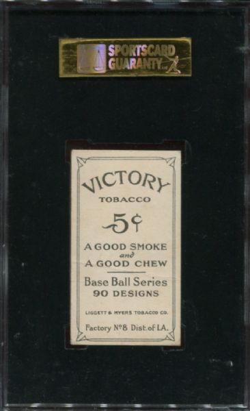 1915 T214 Victory Tobacco Co. Heinie Wagner SGC Authentic