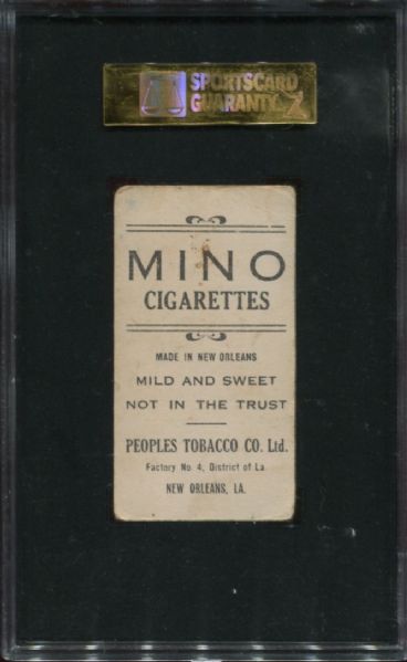 1911-16 T216 Mino Cigarettes Wild Bill Donovan SGC 40