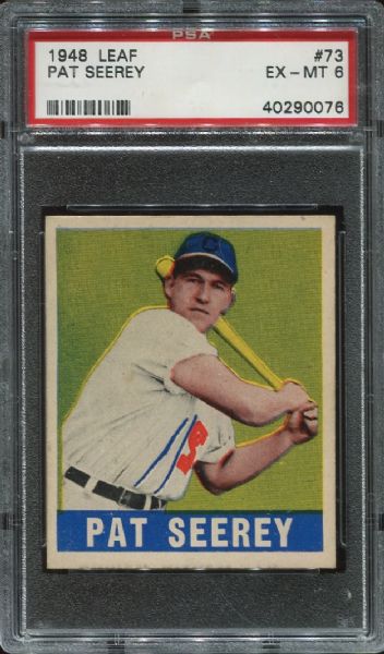 1948-49 Leaf Gum #73 Pat Seery PSA 6