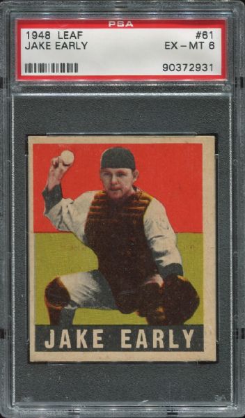 1948-49 Leaf Gum #61 Jake Early PSA 6