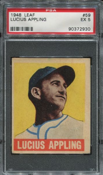 1948-49 Leaf Gum #59 Lucius Luke Appling PSA 5