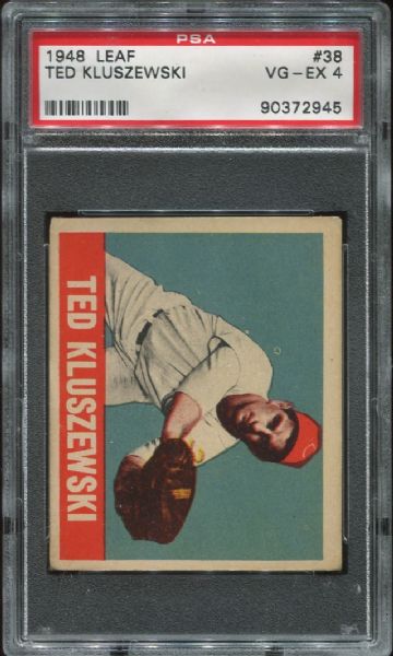 1948-49 Leaf Gum #38 Ted Kluszewski PSA 4