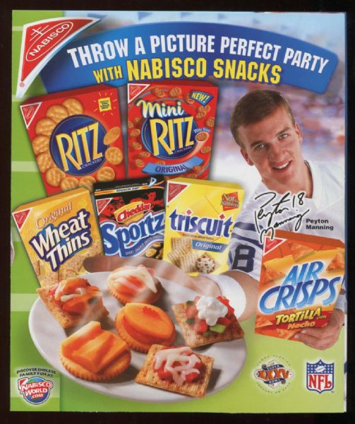 2005 Nabisco Peyton Manning Lot of 3 Promotional Ads