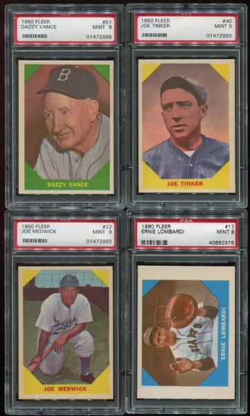 1960 Fleer Complete Set Graded PSA 8 & 9