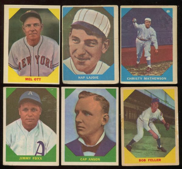 1960 Fleer Partial Set Lot of 55/80