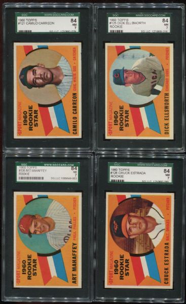 1960 Topps Lot of 38 Different SGC 84