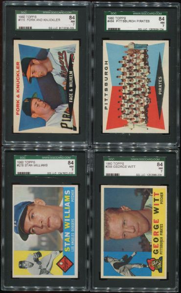 1960 Topps Lot of 38 Different SGC 84